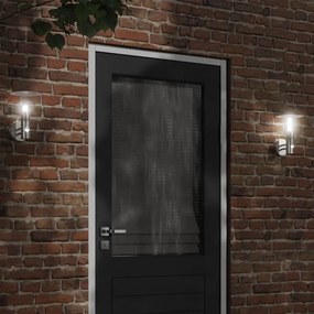 Applique Per Esterno Con Sensore 2 Pz Argento İn Acciaio Inox /