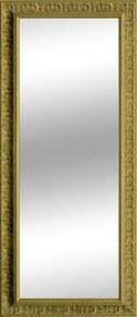 Specchio rettangolare in legno oro 58 x 143 cm