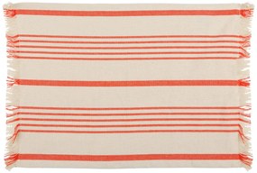 Tovaglietta cotone 35x45 cm tinto filo righe rosse