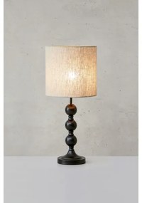 Markslöjd 108575 - Lampada da tavolo OCTO 1xE27/40W/230V beige/nero