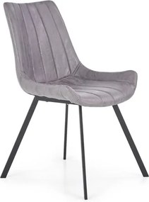 Sedia imbottita K279 grigio - H 85 cm
