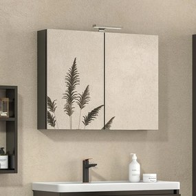 Specchiera bagno contenitore in legno 80x13x75 cm SP-80 - KAMALU