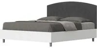 Letto Matrimoniale 160x200 cm con Rete Antilia Grigio