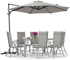 Ombrellone da giardino Pesaro 3m antracite Garden Point