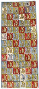 Kashan Tappeto persiano 80 x 220 Blu (Iran) Annodato A Mano