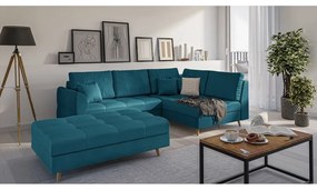 Pouf turchese Ariella - Ropez