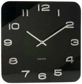 Orologio quadrato nero vintage - Karlsson