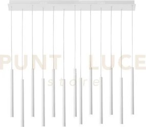 Lampadario a sospensione led pype bianca 65w 6110lm cct 3000 4000 6...