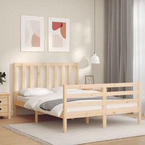 Giroletto Senza Materasso 140x200 Cm İn Legno Massello Di Pino /