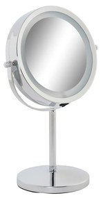 Specchio Ingranditore con LED DKD Home Decor Argentato (21,5 x 13,5 x 32,5 cm)