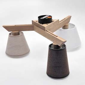 Brilagi - LED  Lampadario a plafone ANTHONY 3xE14/40W/230V quercia