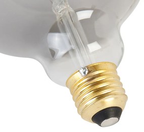 Set di 5 lampadine LED E27 dimmerabili a filamento ritorto G125 Fumè 4W 120lm 1800K