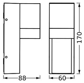 Ledvance - Applique da esterno ISIDOR 1xGU10/35W/230V IP65