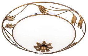 Orion DL 7-509/40 - Plafoniera FLEUR 2xE27/60W/230V diametro 40 cm bronzo