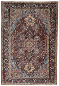 Heriz Tappeto persiano 290x200 Rosso (Iran) Annodato A Mano