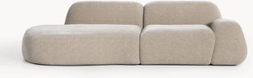 Chaise longue componibile 3 posti in teddy Wolke
