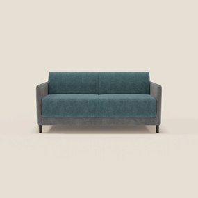 Narciso divano letto desing con materasso H18 cm bicolore con struttura in microfibra smacchiabile e imbottiture in elegante tessuto impermeabile T06