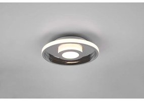 Apparecchio da soffitto in metallo LED in argento lucido ø 30 cm Ascari - Trio