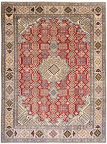 Nain Tappeto persiano 340 x 260 Rosso (Iran) Annodato A Mano