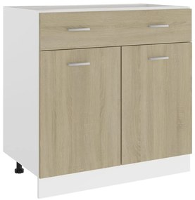 Mobile Inferiore Cassetto Rovere Sonoma 80x46x81,5 Multistrato /