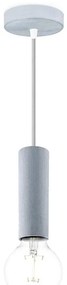 Lampadario a cavo SAGA 1xE27/40W/230V grigio