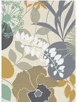 Florale Tapete Doyenne von Harlequin - Orchre/ Stone/ Mint