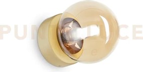 Perlage applique a parete 1 luce attacco g9 lampadina inclusa ambra