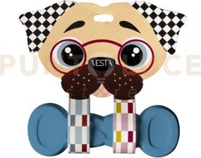 Gioco osso medio pet blu