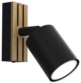 Faretto da parete TERRA 1xGU10/8W/230V nero/quercia