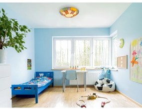 Globo 40606 - Plafoniera per bambini KIDDY 2xE27ILLU/60W/230V