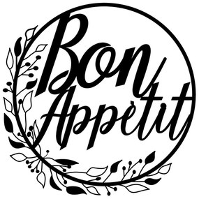 Decorazione murale in metallo Bon Appetit - Wallity