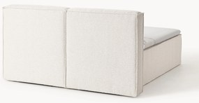 Letto boxspring in bouclé Lennon