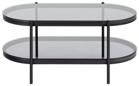 Tavolino con piano in vetro 95x50 cm Bayonne - Actona