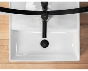 REA-U5000 - Lavabo da appoggio VALERIA 35,5x50,5 cm ceramica/bianco lucido