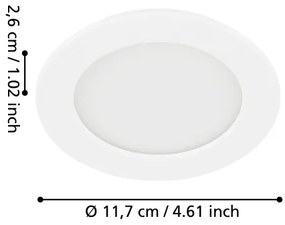 Eglo 99148 - Plafoniera da incasso LED FUEVA 5 LED/5,5W/230V