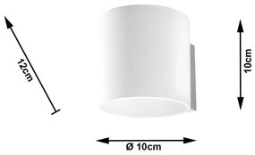 Applique da Parete in Vetro Bianco VICI G9 Bianca da interno