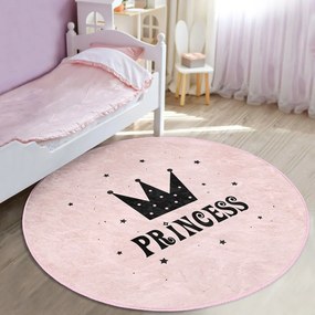 Tappeto rosa per bambini ø 120 cm Comfort - Mila Home