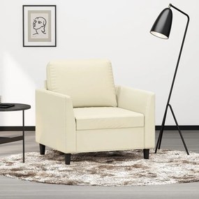 Poltrona Crema 60 Cm İn Similpelle /