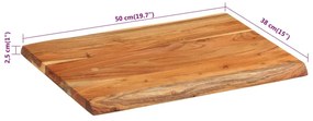 Tagliere 50x38x2,5 cm in Legno Massello di Acacia