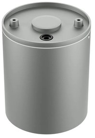 Applique da soffitto Cilindrica PAR30 IP54 in Alluminio e Vetro - Grigia