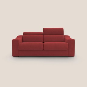 Bomber divano letto matrimoniale con poggiatesta in tessuto impermeabile T14 rosso