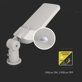 Lampione stradale LED con sensore e chip Samsung, 30W/230V, 6500K, IP65