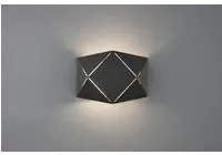 Applique Rettangolare Led Zandor Nero L18 cm Trio Lighting