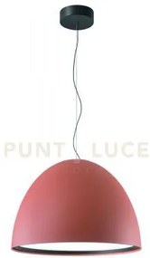 Sospensione cupola 1 luce a led 50w 3000k 4691lm d.60 terra in allu...