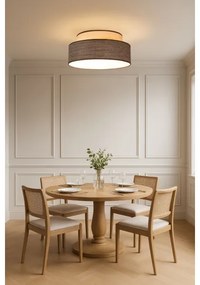 Plafoniera GRACE 1xE27/60W/230V diametro 40 cm color crema/marrone