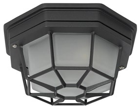 Plafoniera rustica grigio scuro 21,3 cm IP44 - Bri