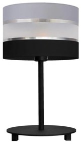 Lampada da tavolo HELEN 1xE27/15W/230V nero/grigio/argento
