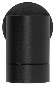 Applique Cilindrica Monodirezionale IP65 GU10 Nero Colore Nero