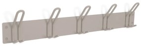 Appendiabiti da parete in metallo grigio-beige Miles - Spinder Design