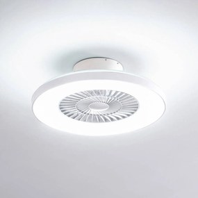 Lindby Smart LED ventilatore da soffitto Paavo, bianco, silenzioso, Tuya